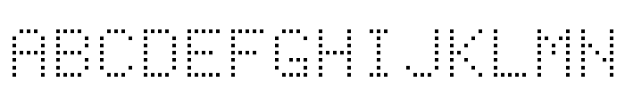 Dot Matrix Normal Font UPPERCASE