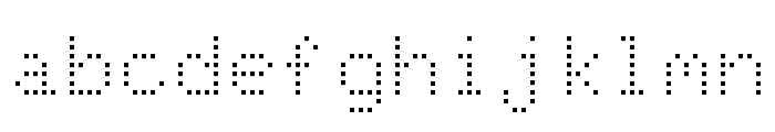 Dot Matrix Normal Font LOWERCASE