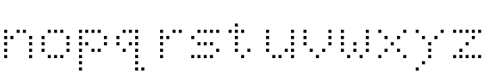 Dot Matrix Normal Font LOWERCASE