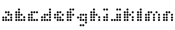 Dot Short of a Matrix Font LOWERCASE
