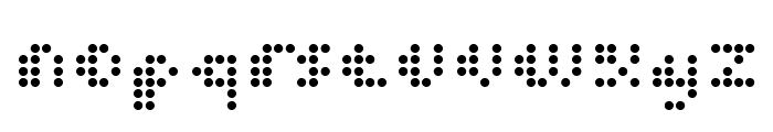 Dot Short of a Matrix Font LOWERCASE