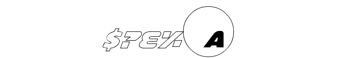 Dot.com Outline Font OTHER CHARS