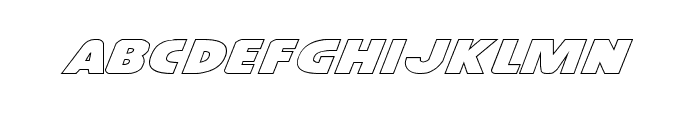 Dot.com Outline Font LOWERCASE