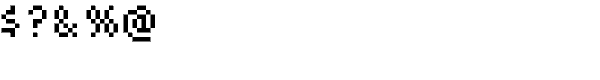 Dotmap Font OTHER CHARS
