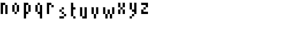 Dotmap Font LOWERCASE