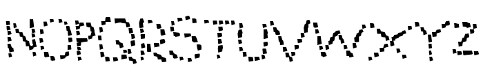 Dots to Write Font UPPERCASE
