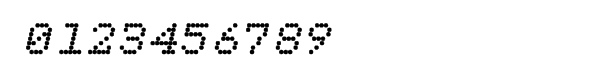 Dotted Weekend Bold Italic Font OTHER CHARS