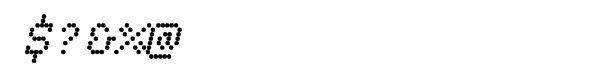 Dotted Weekend Bold Italic Font OTHER CHARS