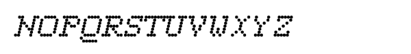 Dotted Weekend Bold Italic Font UPPERCASE