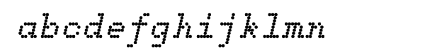 Dotted Weekend Bold Italic Font LOWERCASE