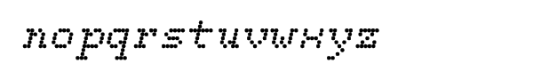 Dotted Weekend Bold Italic Font LOWERCASE