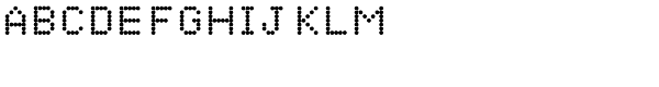 Dotto-Alphabet Font UPPERCASE