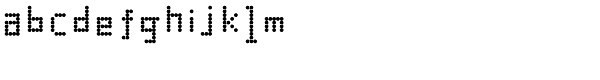 Dotto-Alphabet Font LOWERCASE