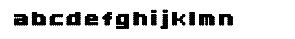 Double Black Font LOWERCASE