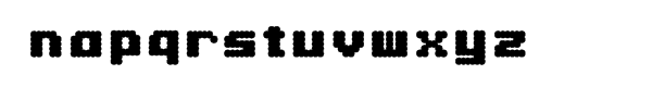 Double Black Font LOWERCASE