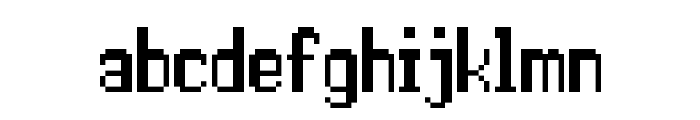 Double Pixel-7 Font LOWERCASE
