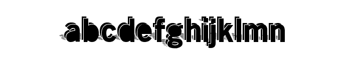 DoubleShadow Font LOWERCASE