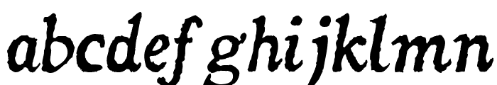 Dominican Italic Font LOWERCASE