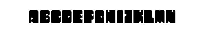 domino font Regular Font UPPERCASE