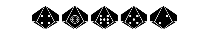 dPoly Decahedron Font OTHER CHARS