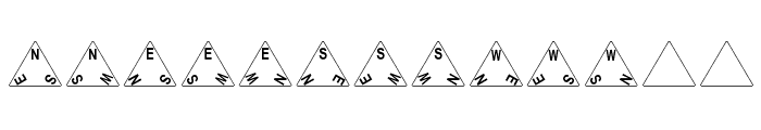 dPoly Tetrahedron Font LOWERCASE