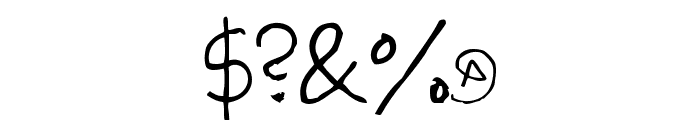 Draconian Mechanical Pencil Font OTHER CHARS