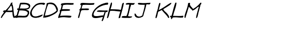 Draft Punk Lite Italic Font UPPERCASE
