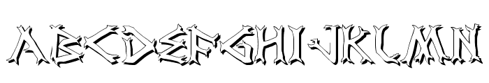 Dragon Order Shadow Font UPPERCASE