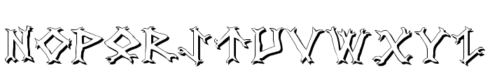 Dragon Order Shadow Font UPPERCASE