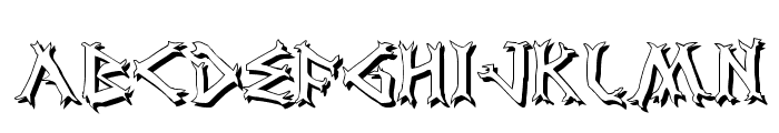 Dragon Order Shadow Font LOWERCASE