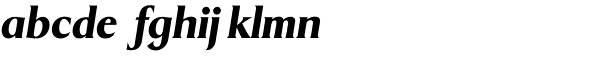 Dragon Serial Heavy Italic Font LOWERCASE