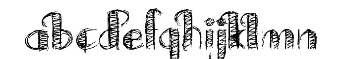 Drawing Practice Font LOWERCASE
