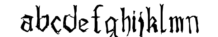 Drawn Old English Font LOWERCASE
