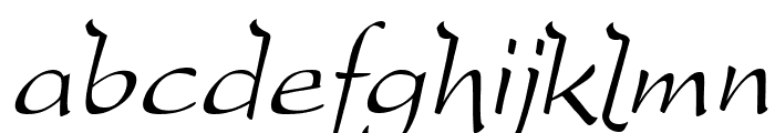 DreamerOne Italic Font LOWERCASE