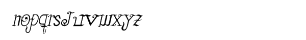 Driahn Italic Font LOWERCASE