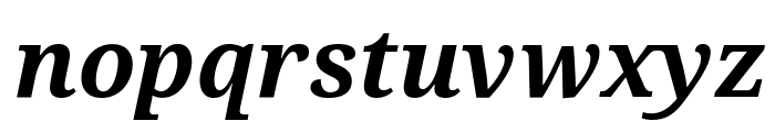 Droid Serif Bold Italic Font LOWERCASE