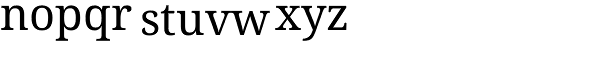 Droid Serif Pro Font LOWERCASE