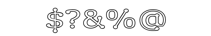 Drummon Outline Font OTHER CHARS