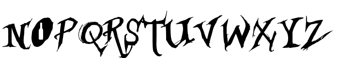 Drunked Serif Font UPPERCASE