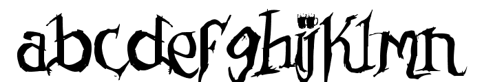 Drunked Serif Font LOWERCASE
