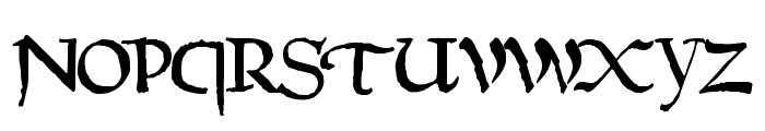 DS UncialFunnyHand Medium Font UPPERCASE