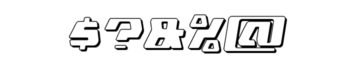 DS man 3D Semi-Italic Font OTHER CHARS