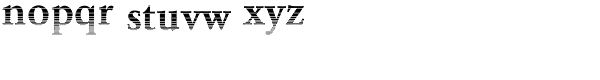 DTC Garamond M19 Font LOWERCASE