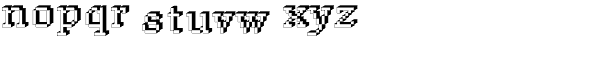 DTC Rough M15 Font LOWERCASE