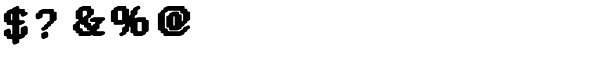DTC Rough M19 Font OTHER CHARS