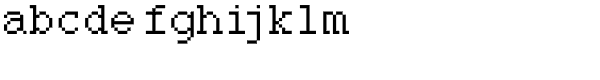 DTC Rough M22 Font LOWERCASE