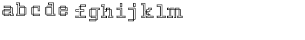 DTC Rough M23 Font LOWERCASE