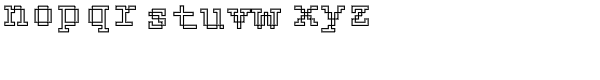 DTC Rough M23 Font LOWERCASE