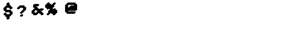 DTC Rough M29 Font OTHER CHARS