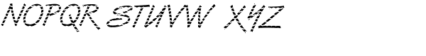 DTC Van Dijk M17 Font UPPERCASE
